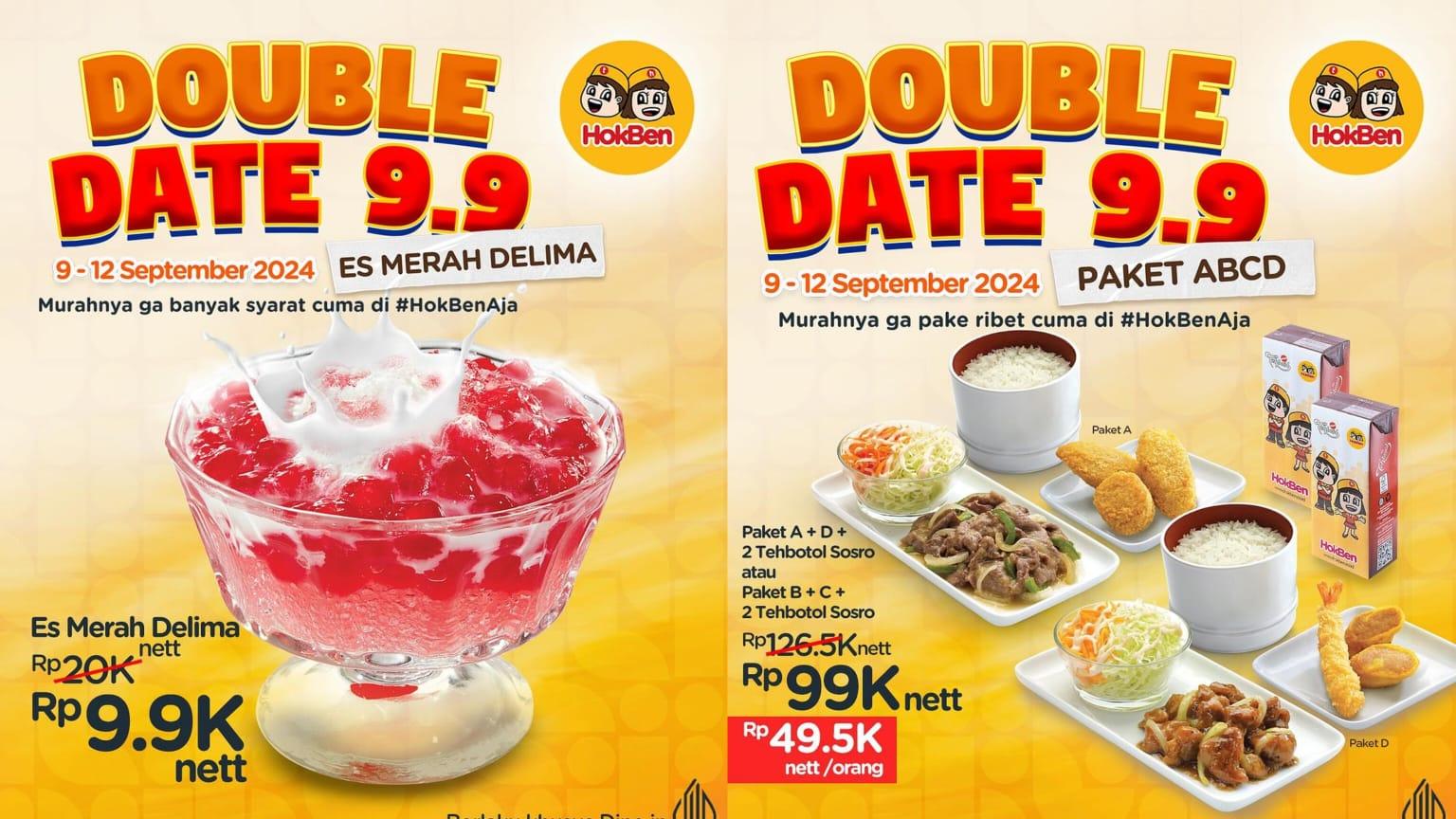 Promo Double Date HokBen 10-12 September 2024, Dapatkan Es Merah Delima Hanya Rp 9.900