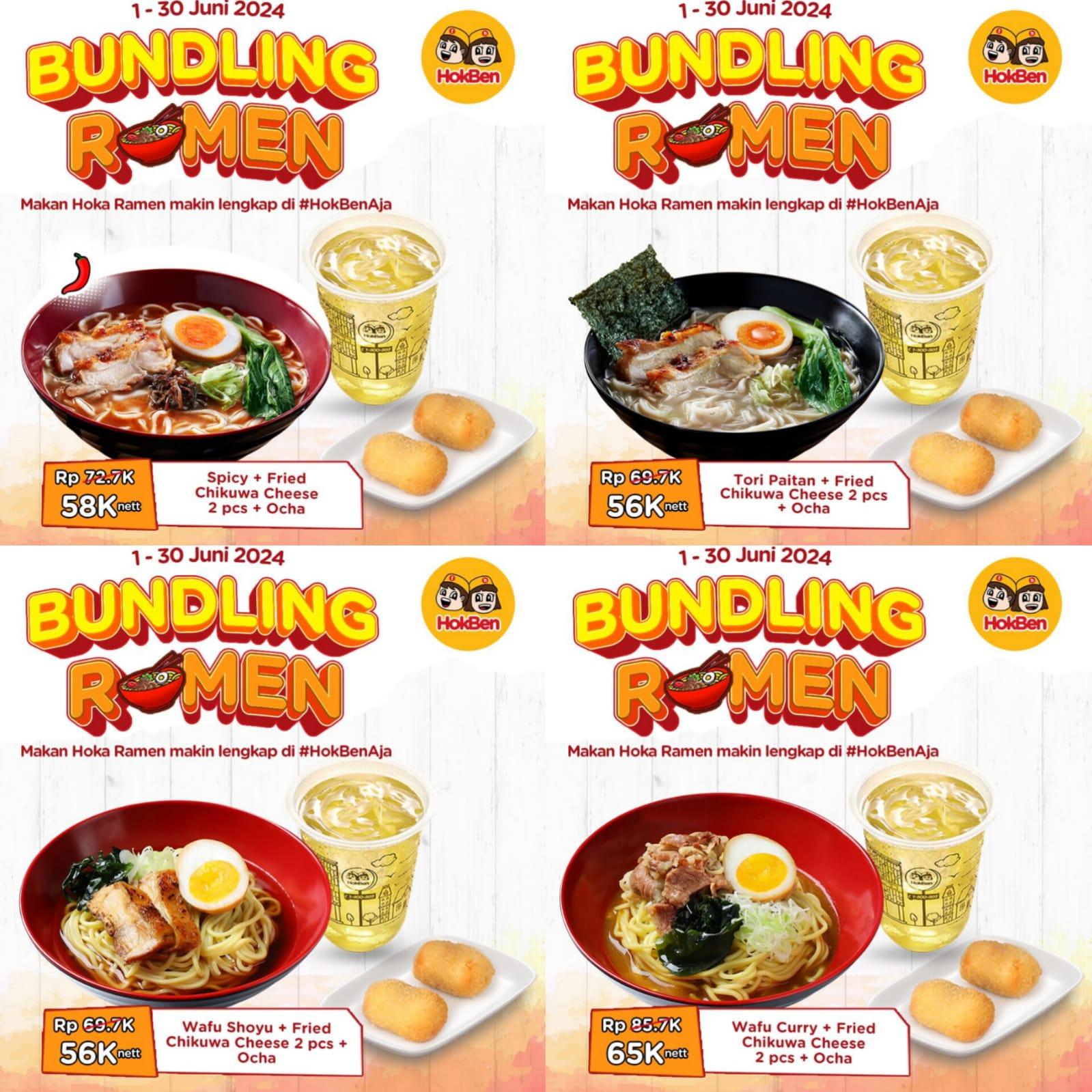 PASTI DISKON! Promo HokBen 10-30 Juni 2024, Wafu Shoyu + Fried Chikuwa Cheese + Ocha Rp 56 Ribuan
