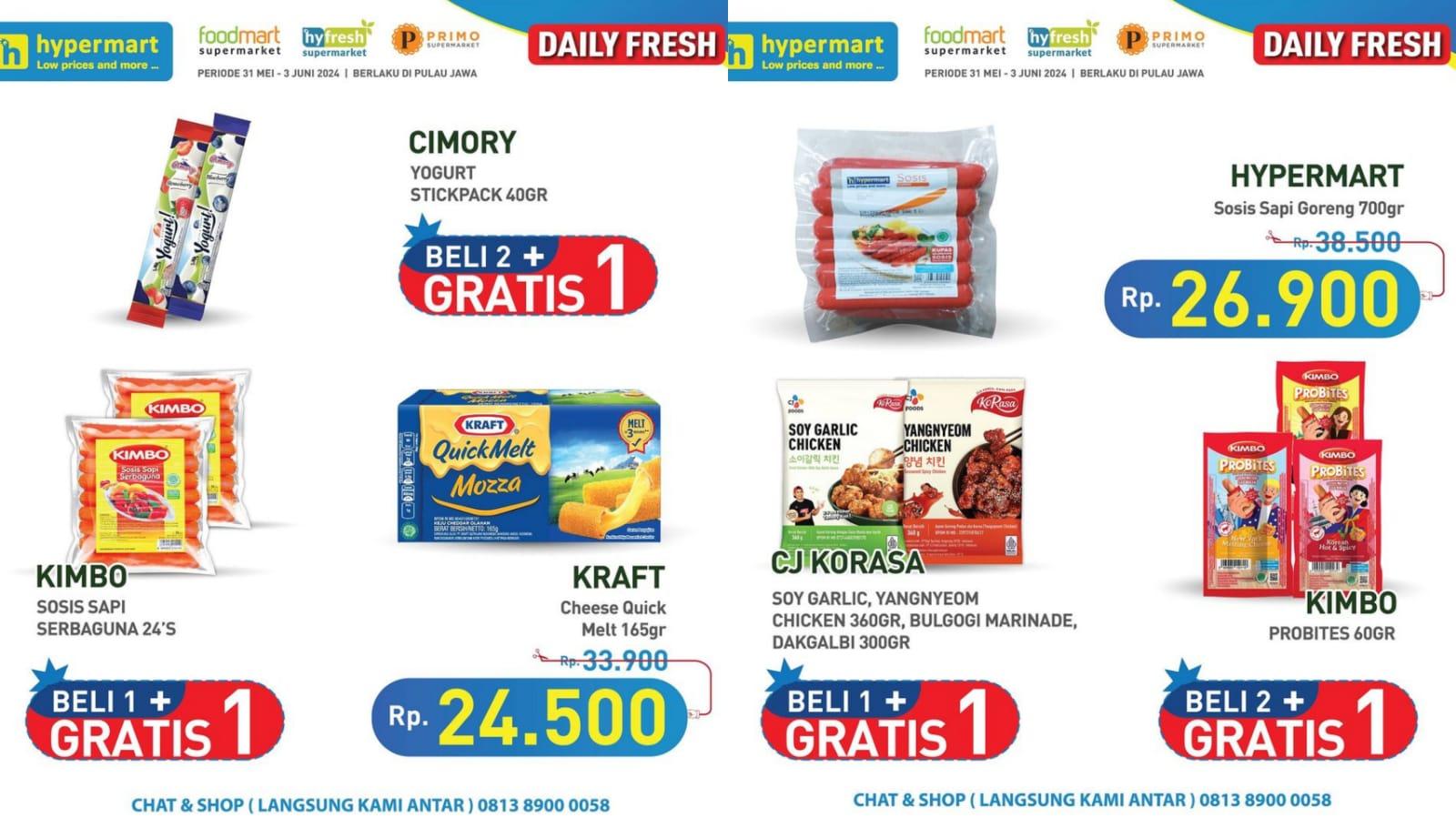 HARGA Terjangkau! Promo Hypermart 2-3 Juni 2024, Minyak Goreng Filma Rp 32.490, Marina Diskon