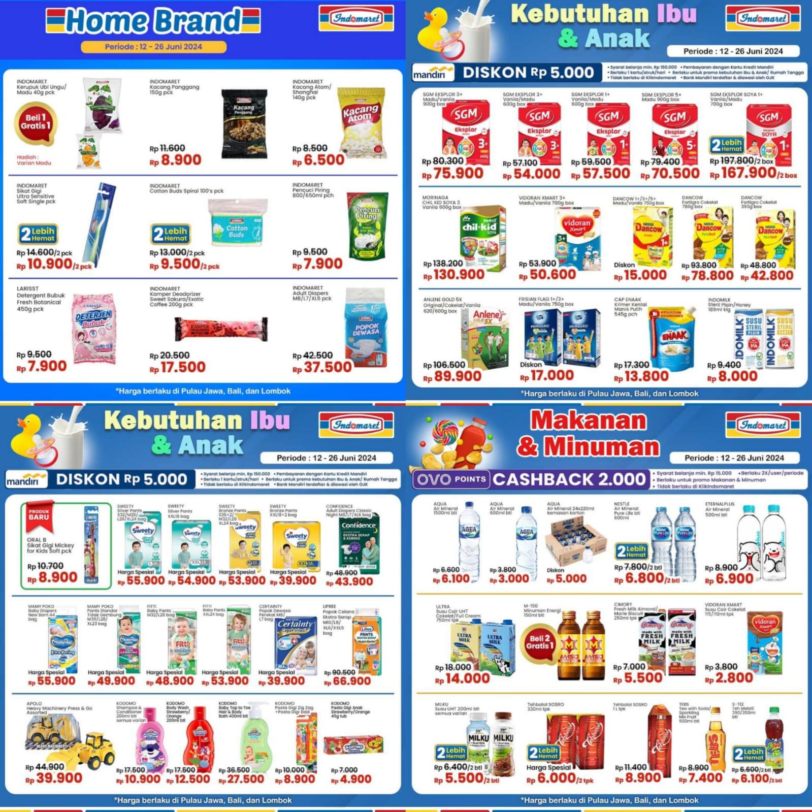 PASTI HEMAT! Promo Indomaret 18-26 Juni 2024, Kacang Sukro Rp 10.800, Sunlight Rp 7.900
