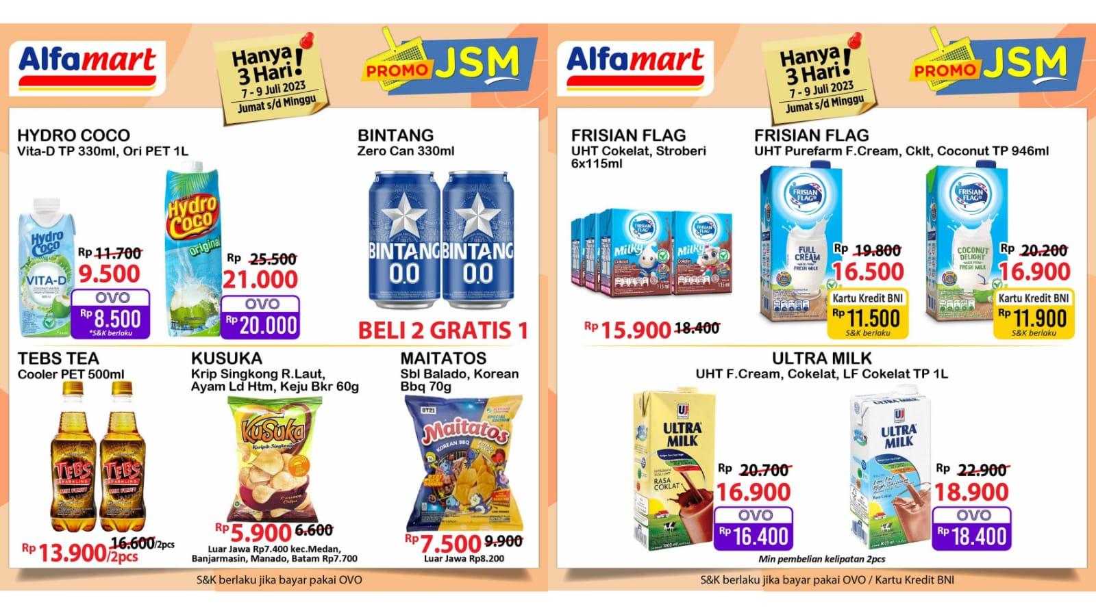 BANJIR DISKON! Promo JSM Alfamart Besok 9 Juli 2023, Minyak Goreng Sania Rp 32.600, Bango Rp 20.900