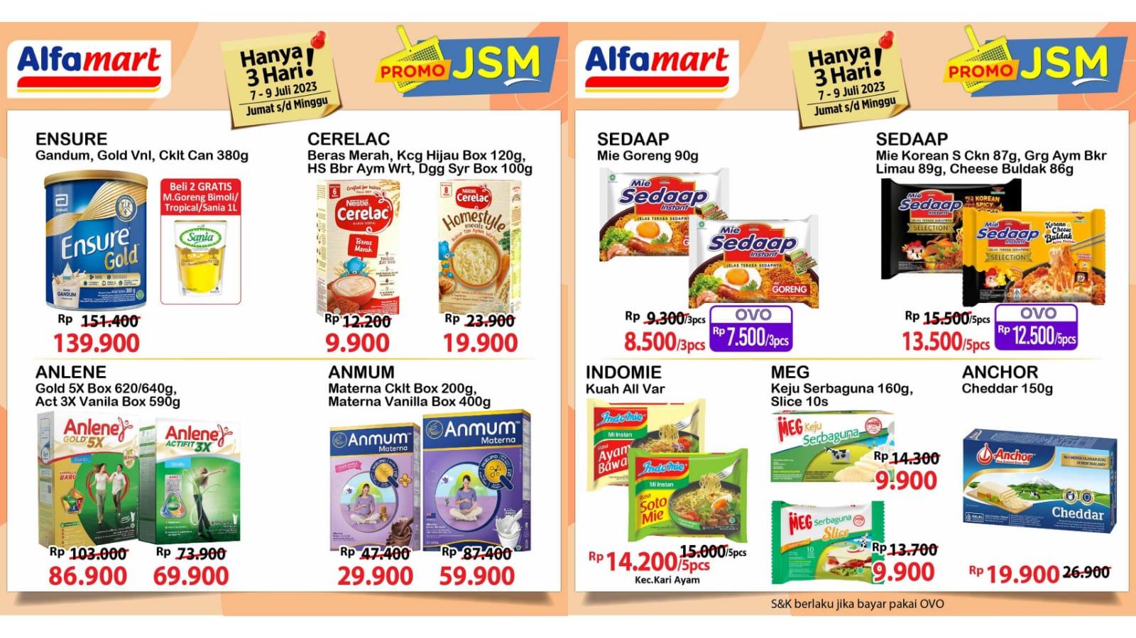 BANJIR DISKON! Promo JSM Alfamart Besok 9 Juli 2023, Minyak Goreng Sania Rp 32.600, Bango Rp 20.900
