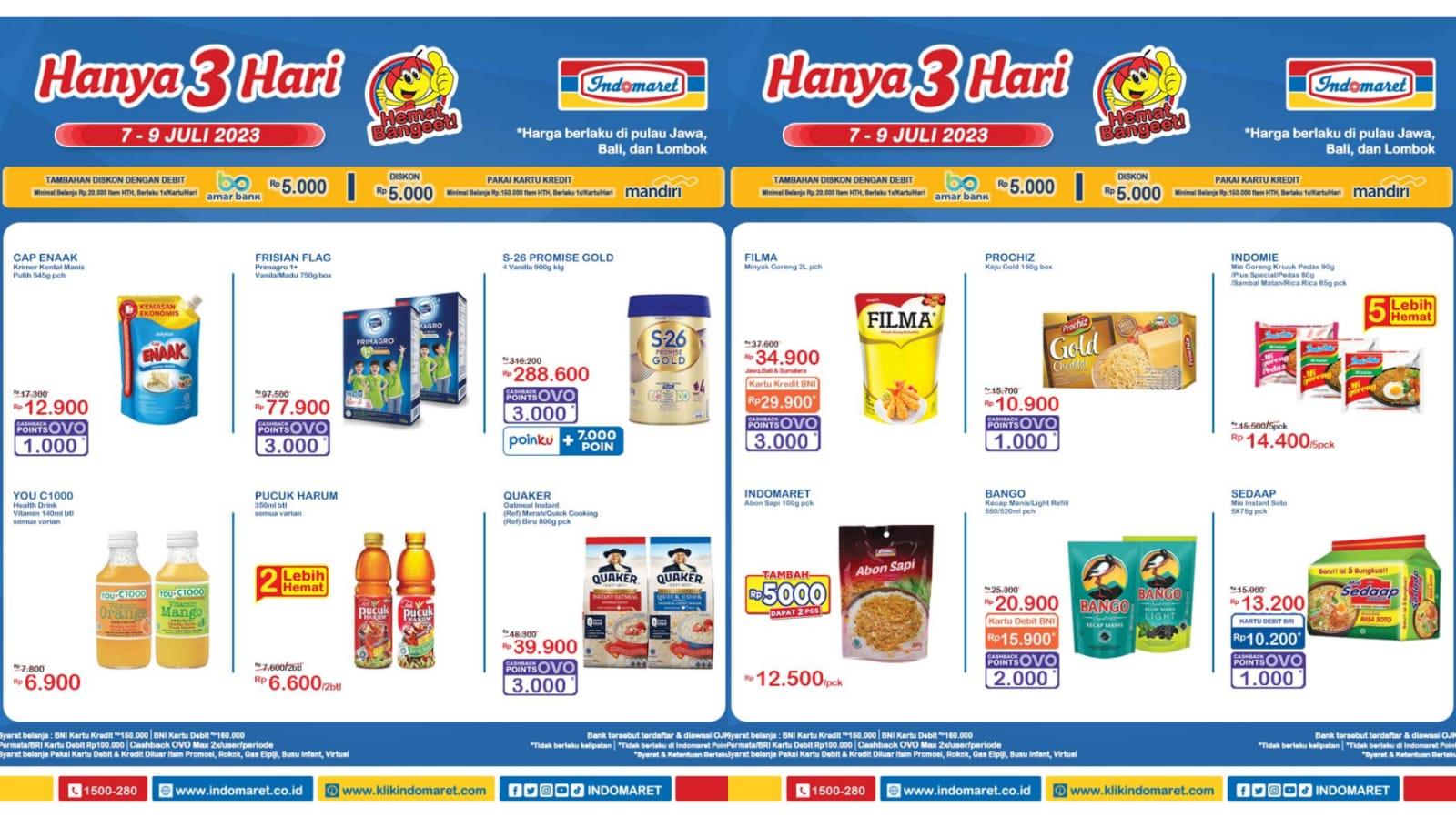 HEMAT! Promo JSM Indomaret Besok 9 Juli 2023, Silver Queen Rp 10.900, Minyak Goreng Filma Rp 34.900