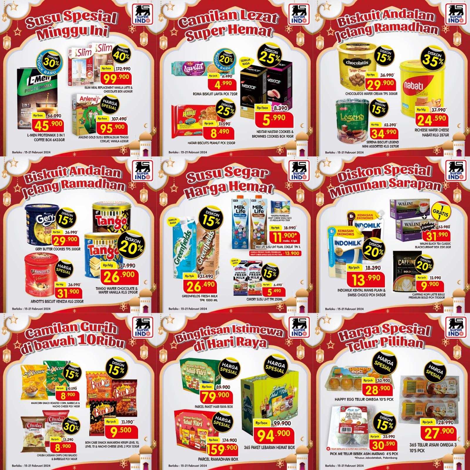 BANJIR DISKON! Promo JSM Superindo 16-18 Februari 2024, Indomilk UHT Rp 14.290, Rexona Rp 13.900