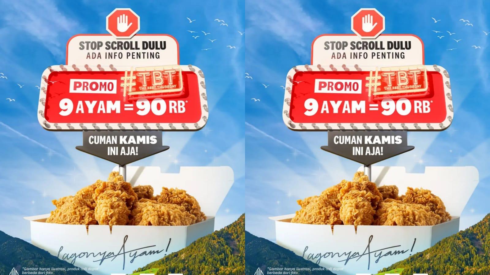 DISKON BESAR! Promo KFC Hari Ini 11 Januari 2024, Jangan Terlewat Paket The Best Thursday