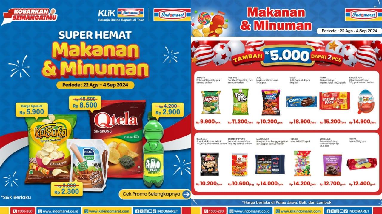 Promo Minyak Goreng Indomaret 1-4 September 2024, Harumas Rp 32.900, Fortune Rp 33.700