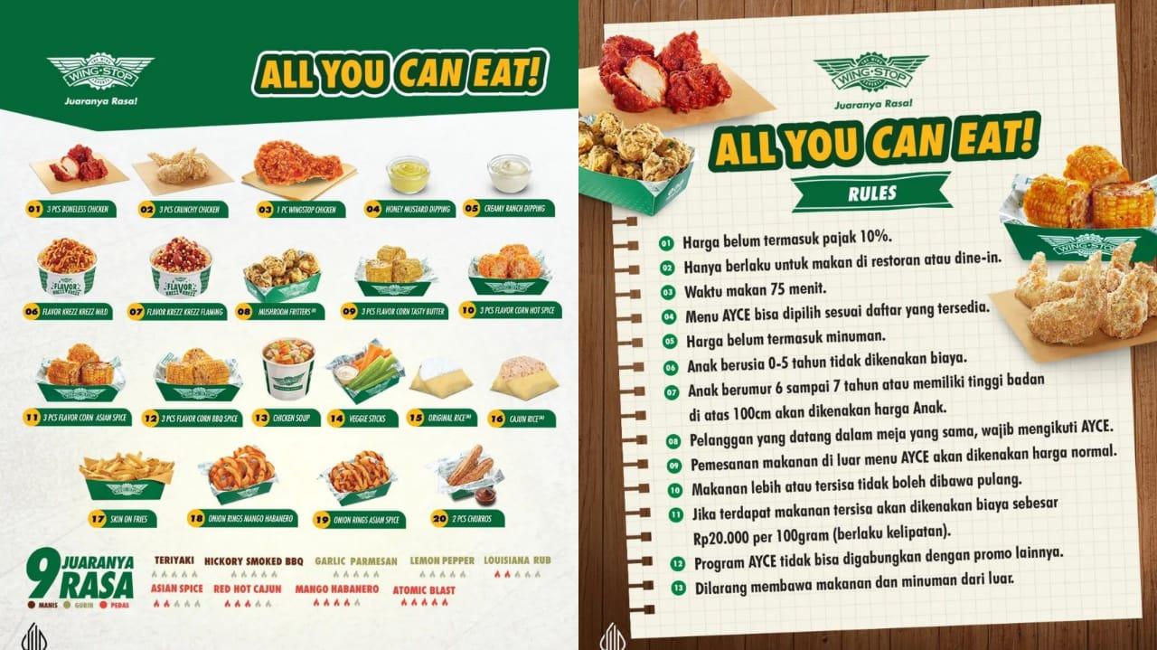 NEW! Promo Wingstop 16-18 Oktober 2023, Dapatkan Diskon 25 Persen Untuk All You Can Eat Via BRI
