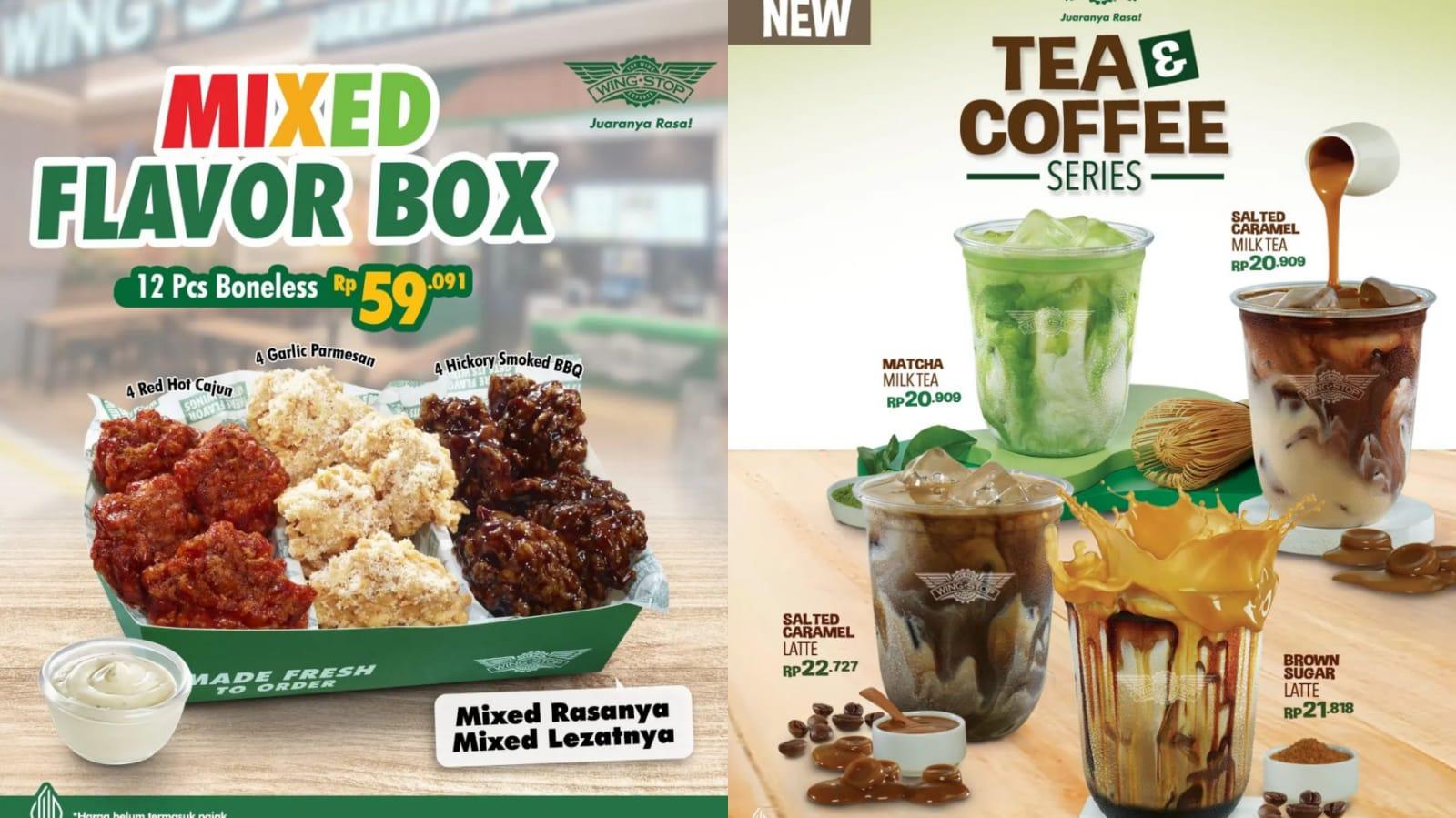 NEW! Promo Wingstop 21-31 Mei 2024, Nikmati Salted Caramel Latte dan Matcha Milk Tea Rp 20 Ribuan