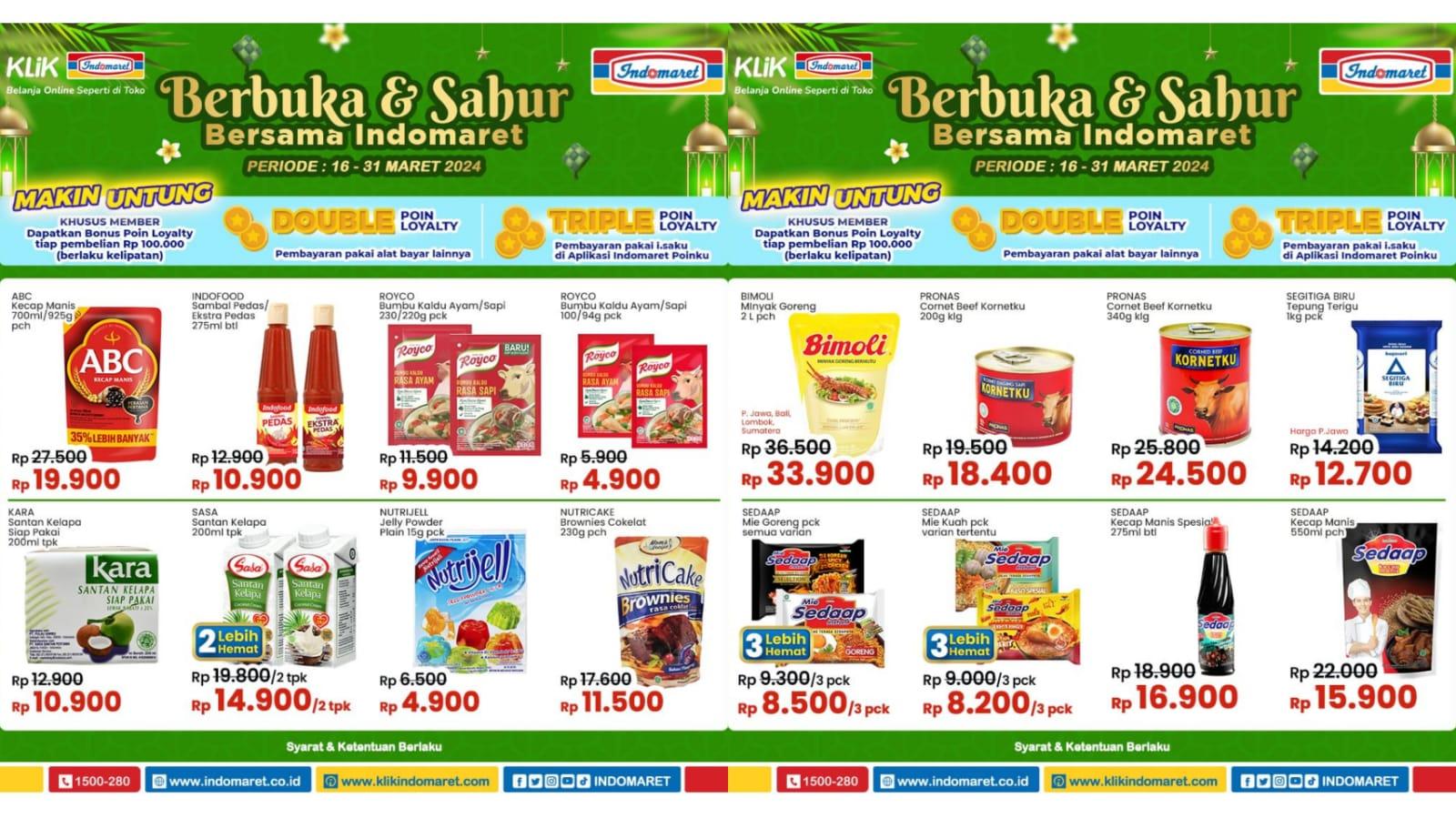 RAMADHAN Sale! Promo Indomaret 20-21 Maret 2024, ABC Sambal Rp 6.900, Minyak Goreng Bimoli Rp 33.900