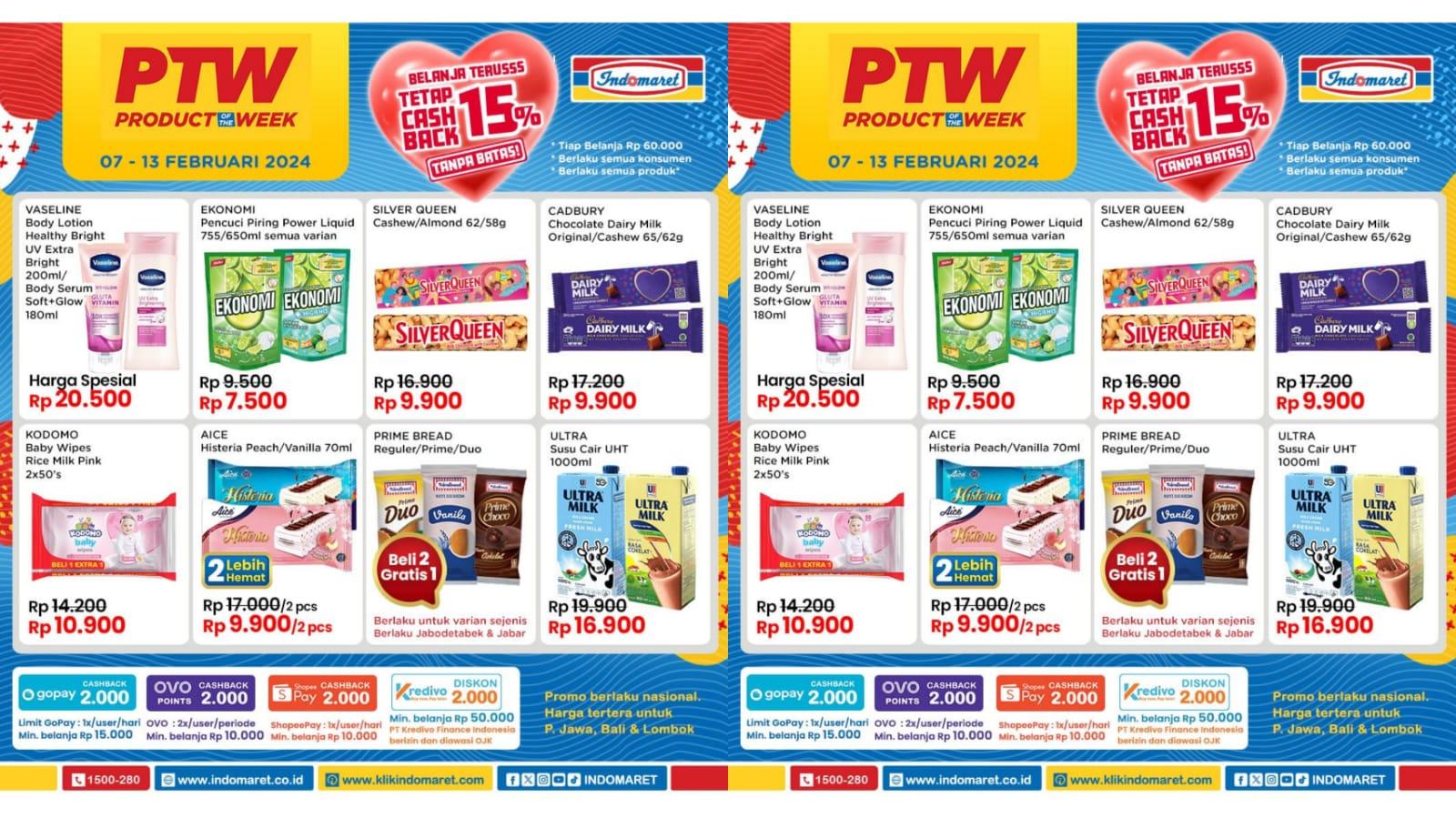 SAMBUT IMLEK! Promo Indomaret 8-13 Februari 2024, Japota Rp 7.900, Minyak Goreng Sania 2L Rp 33.500