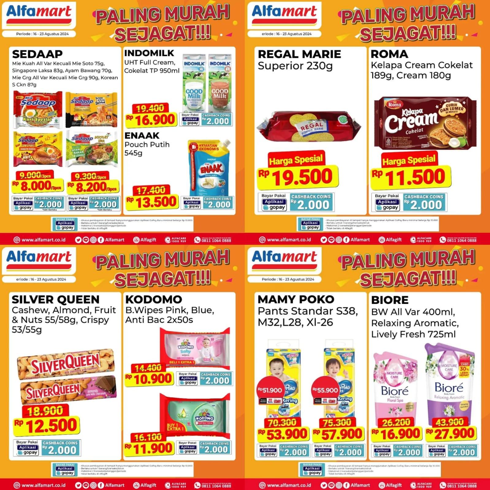 SPESIAL DISKON, Promo Alfamart 18 - 23 Agustus 2024, Super Pell Rp 7.900, Indomilk UHT Rp 16.900