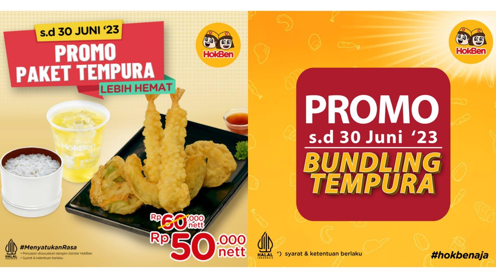 SPESIAL Idul Adha! Promo HokBen 29-30 Juni 2023, Tempura Moriawase dan Ramen Regular Rp 70.000