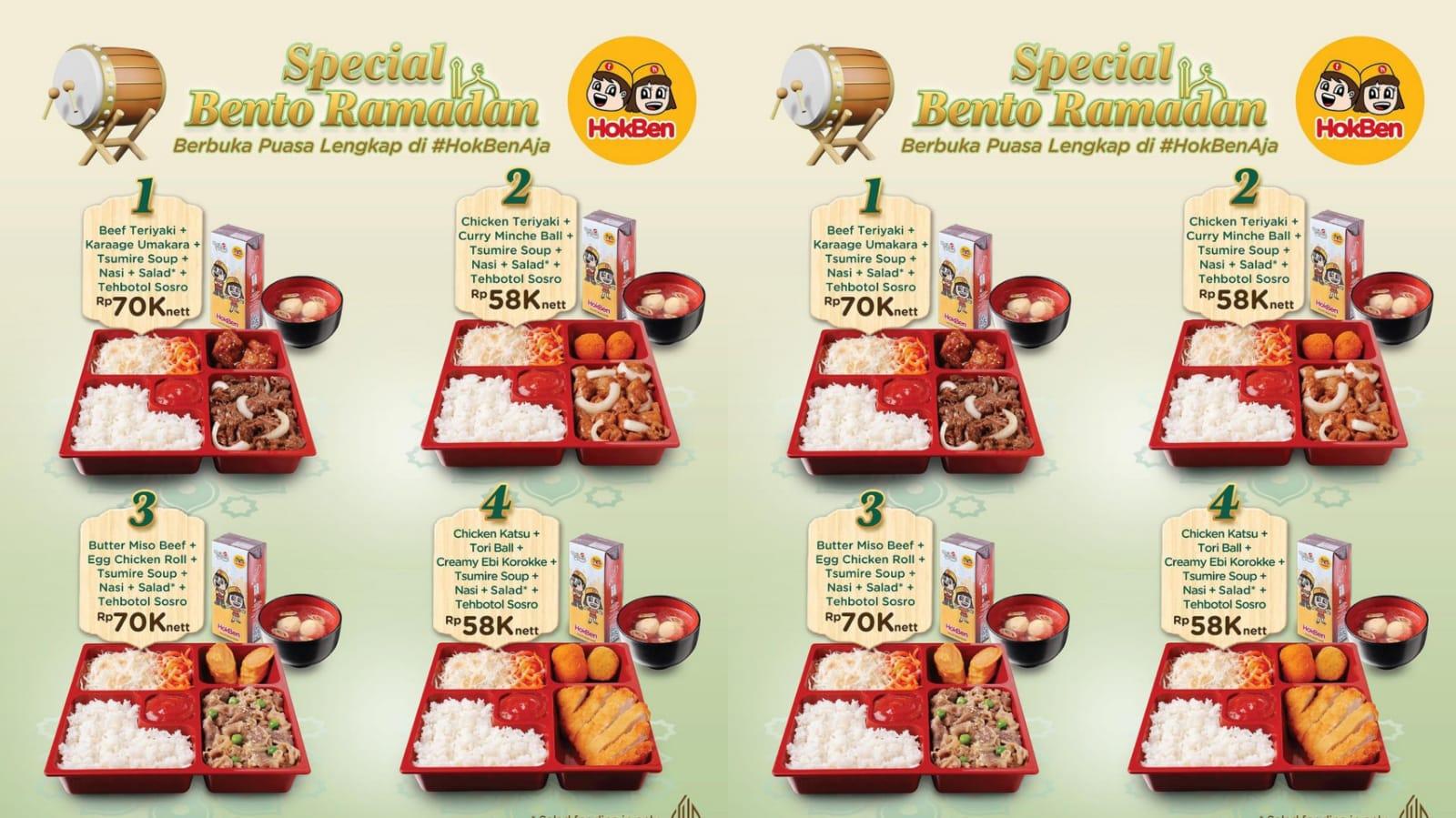 SPESIAL! Promo HokBen Maret 2024, Dapatkan Paket Bento RAMADAN Mulai Rp 58 Ribuan