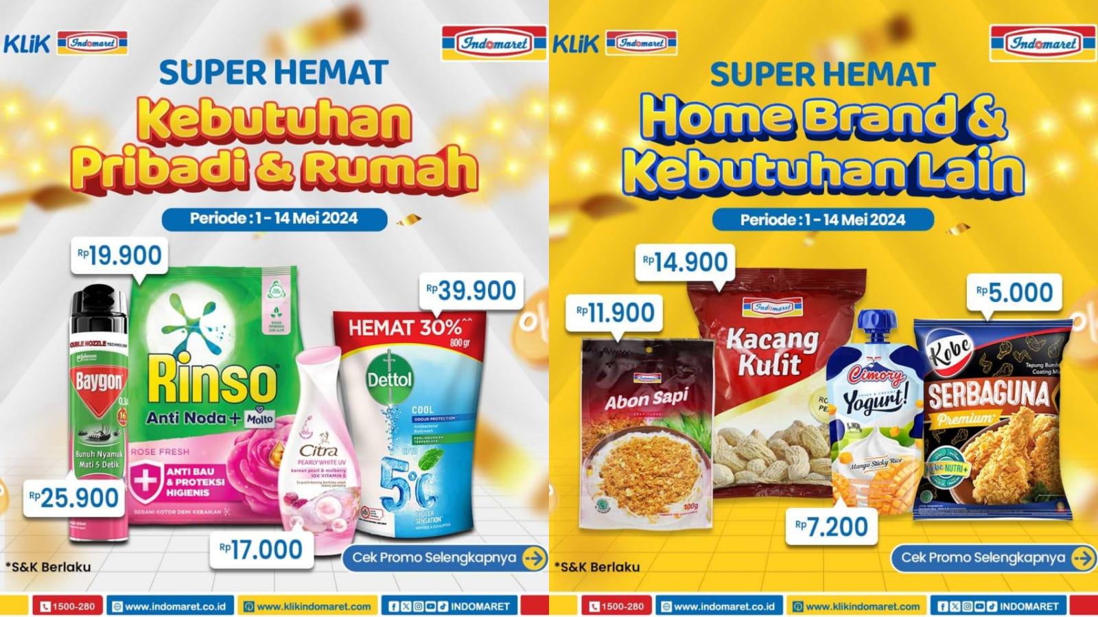 SUPER HEMAT! Promo Indomaret 1-2 Mei 2024, Chitato Rp 14.900, Sariwangi Rp 11.000