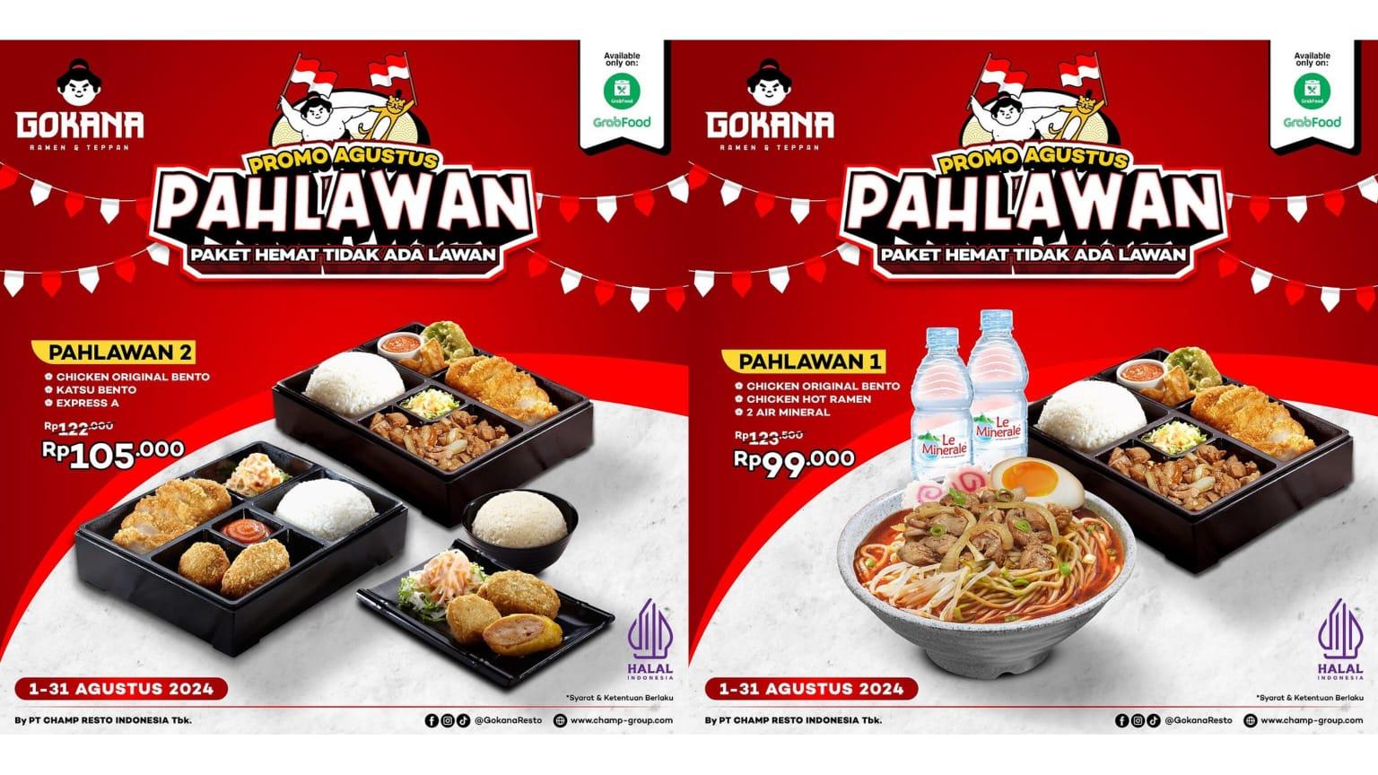 Sambut Kemerdekaan, Promo Gokana 13-31 Agustus 2024, Nikmati Paket Pahlawan Mulai Rp 99 Ribu
