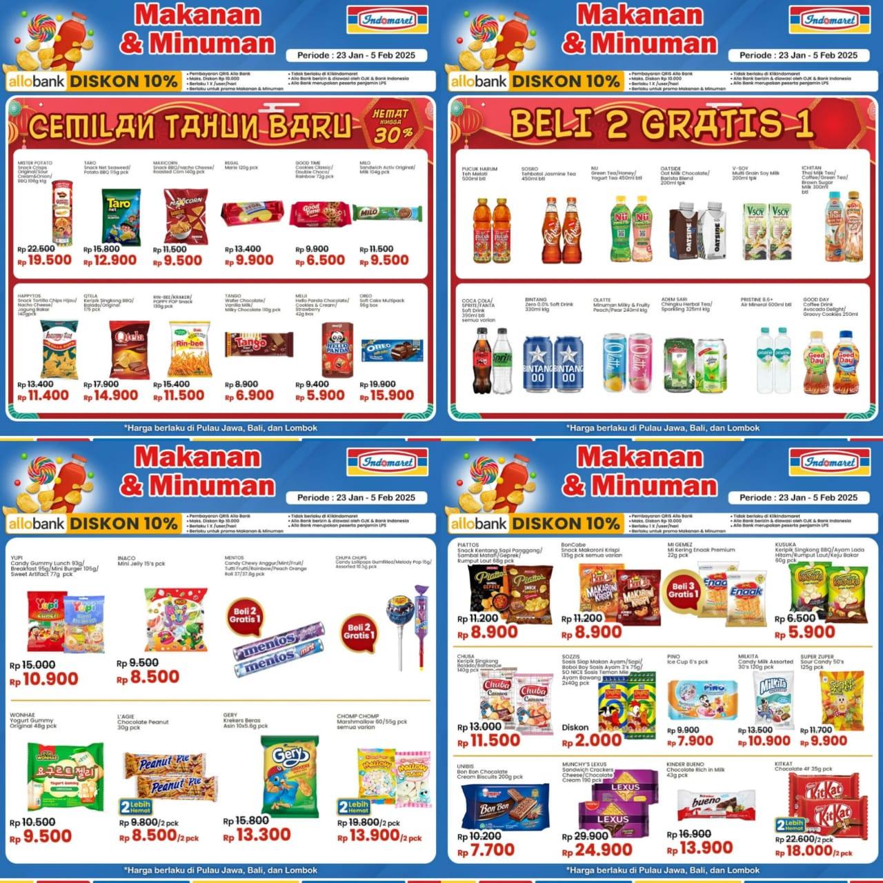 Tangkapan layar instagram Indomaret, Senin 3 Februari 2025 - GEBYAR Promo Indomaret 3-5 Februari 2025, Minyak Goreng Sania Rp 38.400, Silver Queen Rp 21.900
