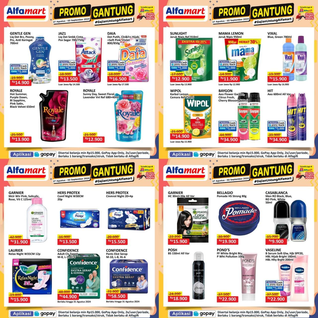 Promo UNTUNG Alfamart 1-2 September 2024, Blue Band Rp 8.500, Pantene Shampoo Rp 18.900