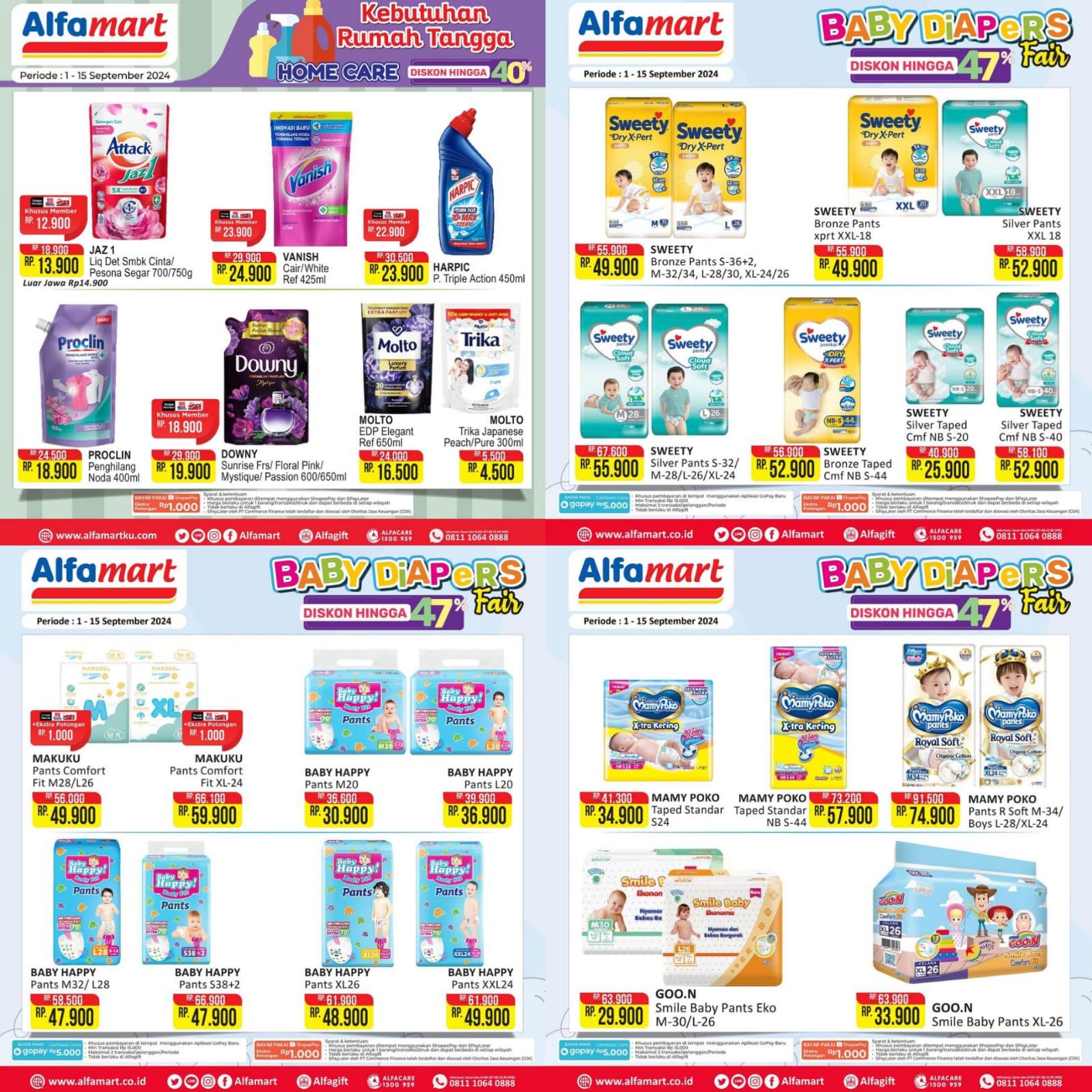 DISKON Besar Alfamart 12-15 September 2024, Indomilk UHT Rp 16.900, Vaseline Rp 21.500