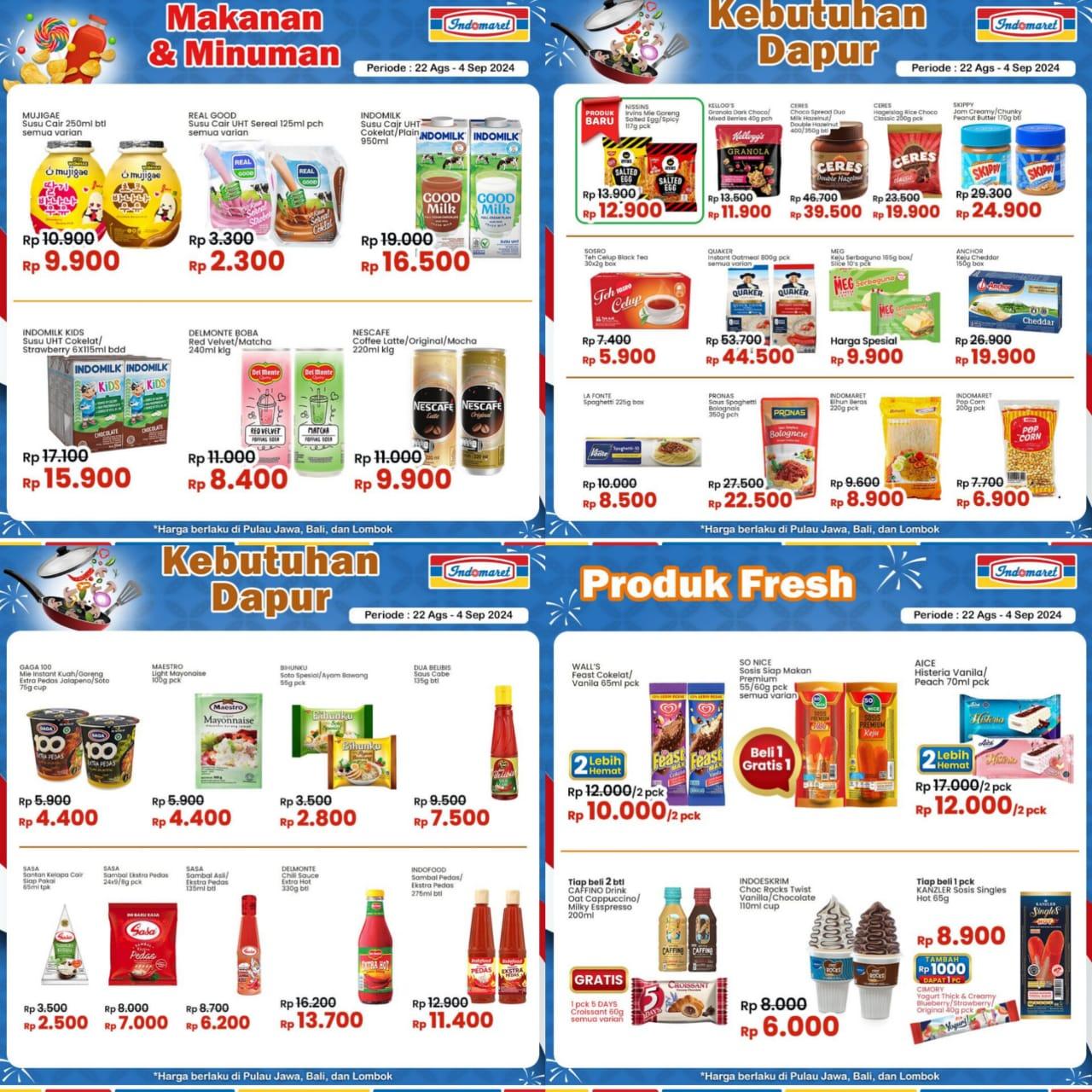 Promo Minyak Goreng Indomaret 1-4 September 2024, Harumas Rp 32.900, Fortune Rp 33.700