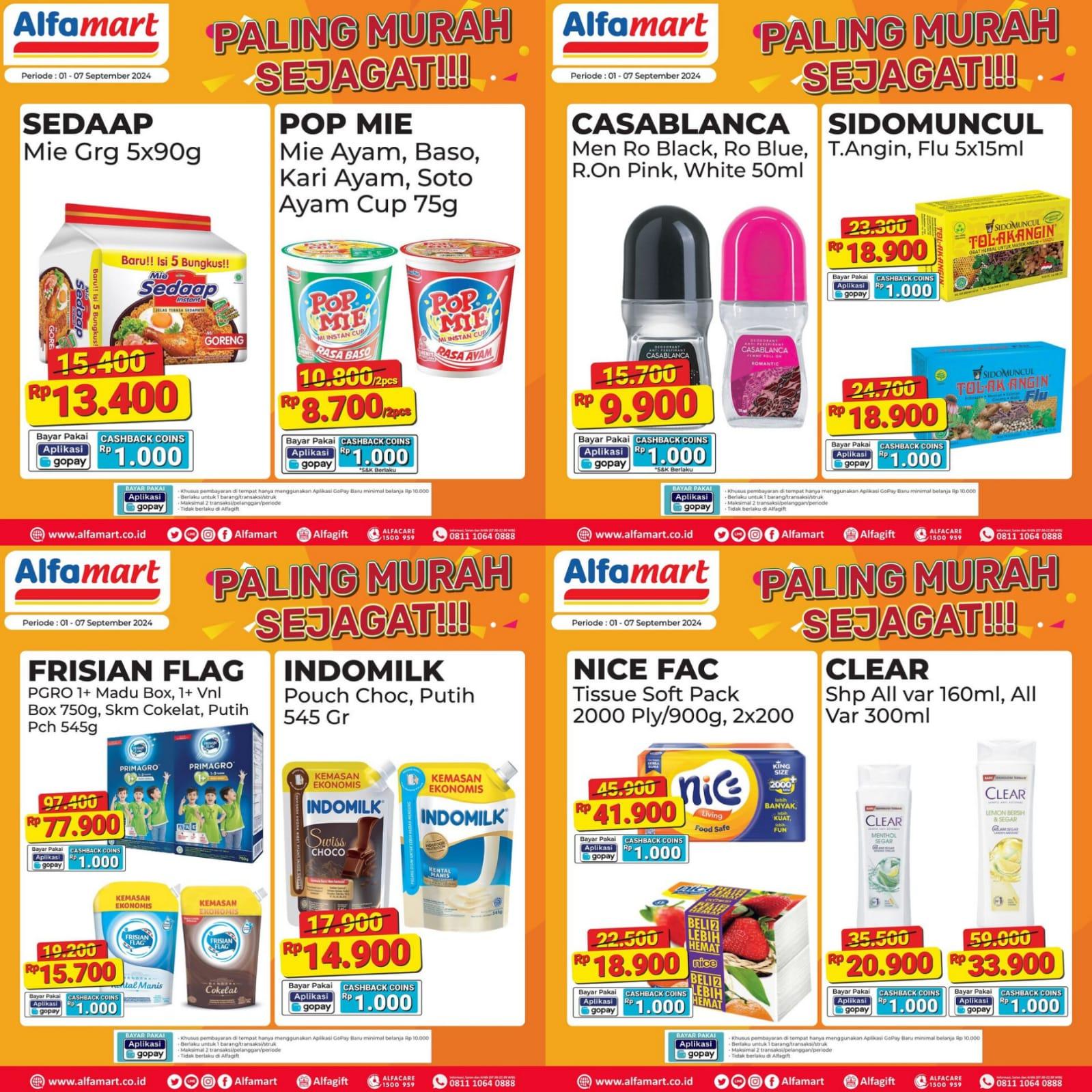 Lebih Hemat! Promo Diskon Spesial Alfamart 4-7 September 2024, Indomilk Rp 14.900, DAIA Rp 27.000