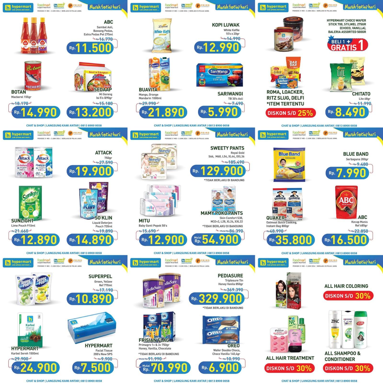 HARGA Terjangkau! Promo Hypermart 2-3 Juni 2024, Minyak Goreng Filma Rp 32.490, Marina Diskon