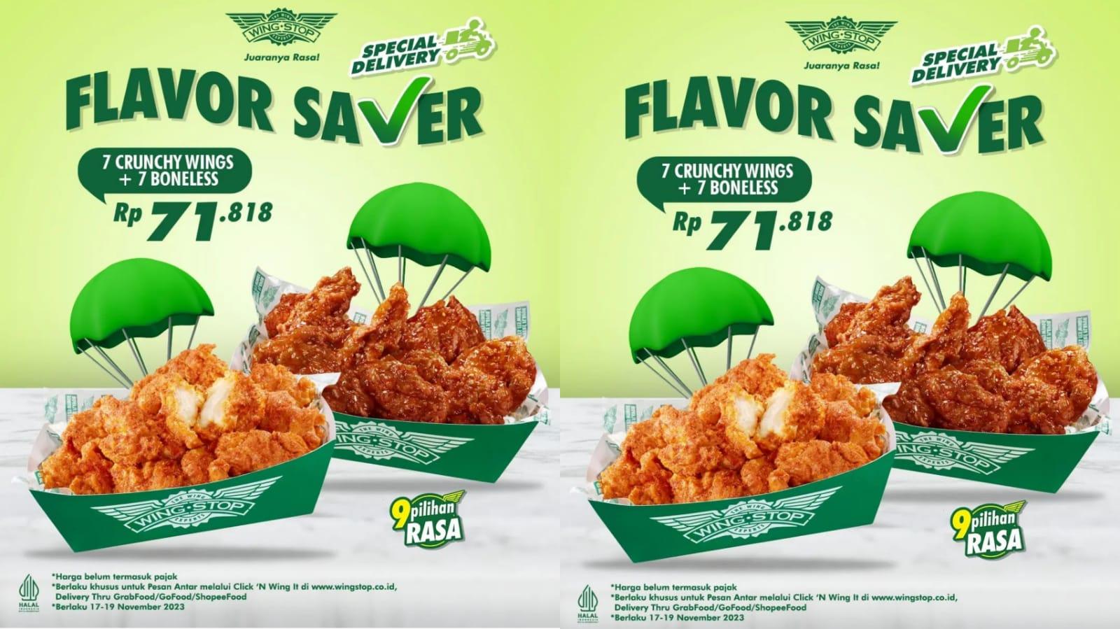 YUMMY! Promo Wingstop Hari Ini 19 November 2023, Nikmati 7 Crunchy + 7 Boneless Wings Rp 71 Ribuan
