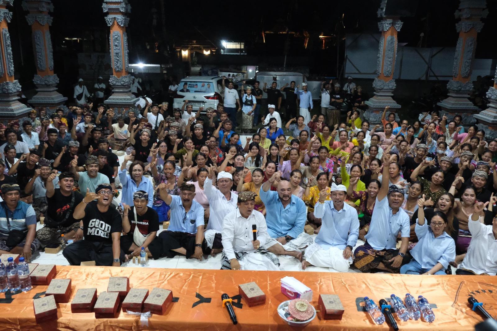 De Gadjah saat melakukan kampanye di Tabanan Bali - Kampanye di Tabanan, De Gadjah Disambut Hangat Generasi Milenial dan Gen Z