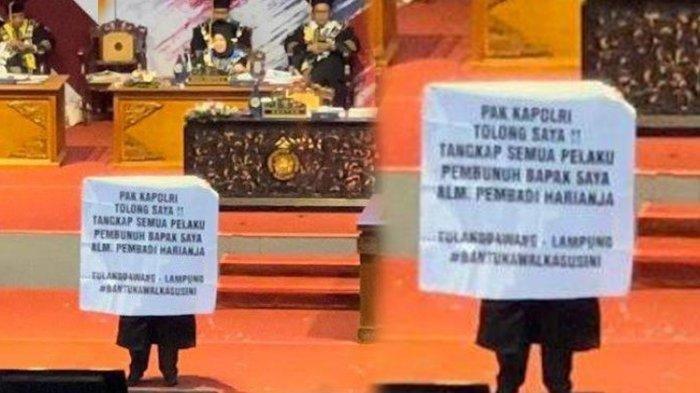 Siapa Candra Friyandy Harianja, Wisudawan yang Bentang Spanduk Minta Kapolri Usut Pembunuhan Ayahnya
