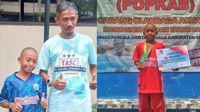 Egi, bocah SD peserta Popda Sleman akhirnya dapat juara 2 setelah kisahnya tak dapat medali viral.