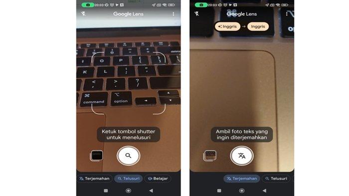 Ilustrasi cara menggunakan Google Lens