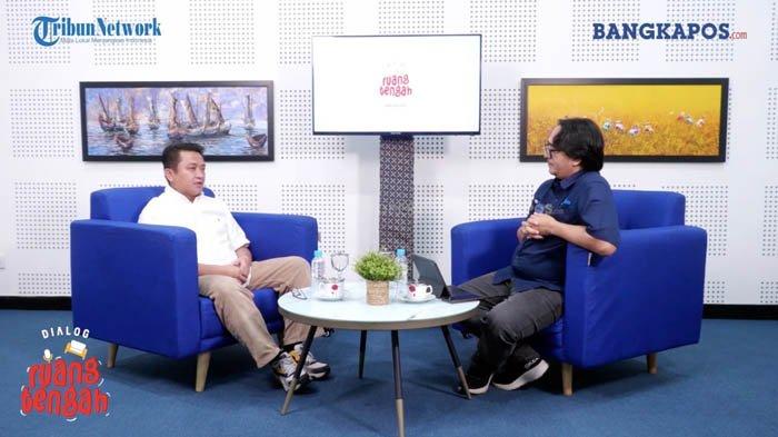 Wawancara eksklusif Bangkapos.com dengan Ahmad Dani Virsal, Dirut PT Timah Tbk yang dipandu Editor In Chief Bangka Pos, Ade Mayasanto di Studio Bangkapos.com pada Sabtu (2/3/2024) malam.