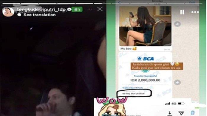 Tengku Dewi mengunggah bukti percakapan suaminya dan perempuan lain