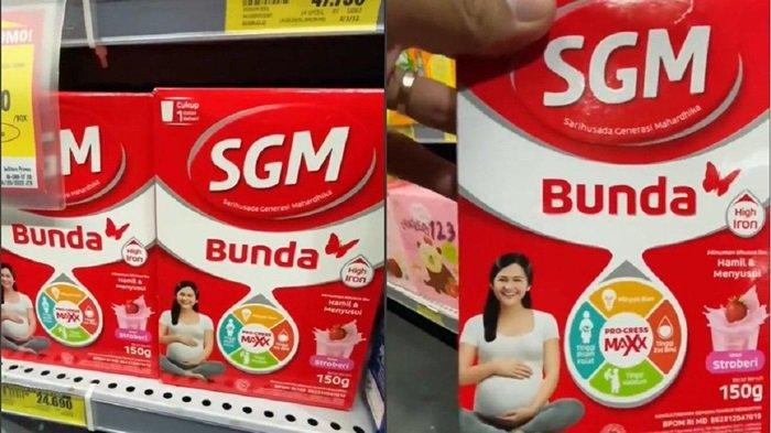 Wajah bugi di Susu SGM Bunda