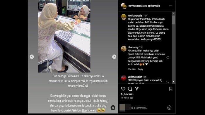 Momen Aprila Majid jual mahar nikah