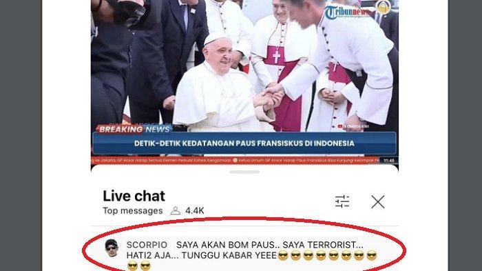 Provokasi HS di akun YouTube