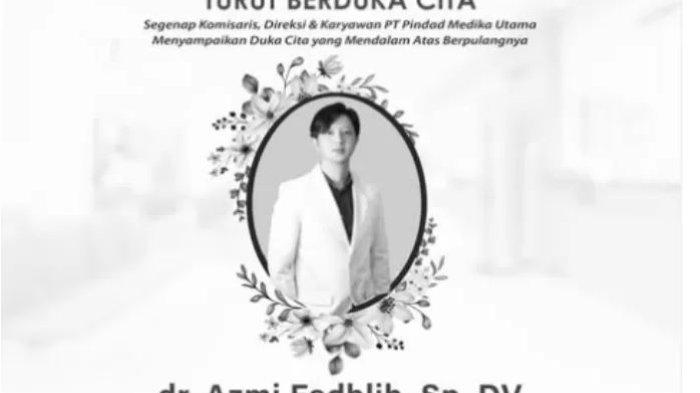 Profil Biodata Dokter Azmi Fadhlih yang Meninggal Dunia di Umur Muda dan Dugaan Penyebabnya
