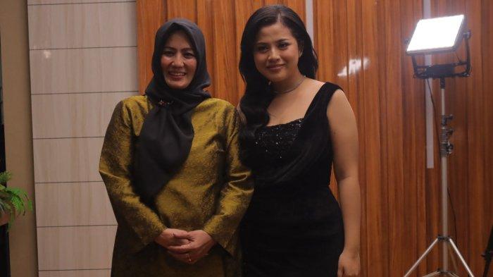 WAGUB BABEL DAN SHABRINA - Wakil Gubernur Bangka Belitung Hellyana, bersama Shabrina Leanor, di ajang Indonesian Idol 2025 Season XIII.