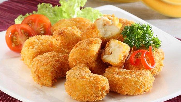 Sajian Nugget Sosis Makaroni.
