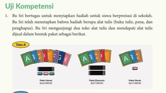 Soal Matematika kelas 10 halaman 142 Kurikulum Merdeka, Uji Kompetensi Bab 5.