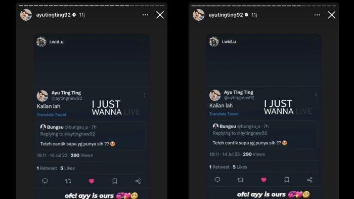 Jawaban pedangdut Ayu Ting Ting kala ditanya soal asmara oleh fans.
