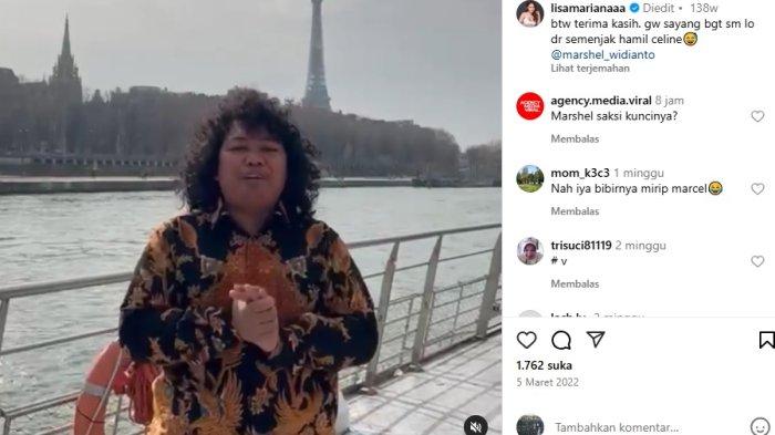 TABIR BARU - Tangkap layar jejak digital Marshel Widianto dan Lisa Mariana, 22 Maret 2022.