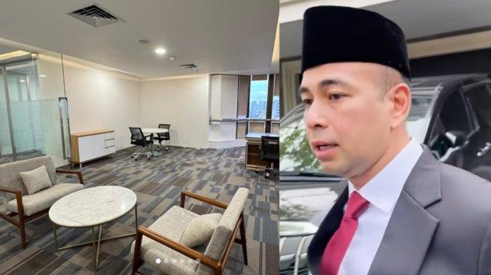 Kolase Raffi Ahmad dan kantor barunya sebagai Utusan Khusus Presiden.