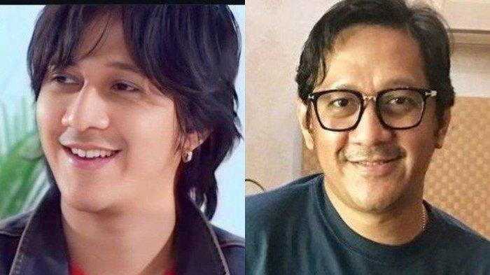 Kolase foto Andre Taulany saat muda dan kini.