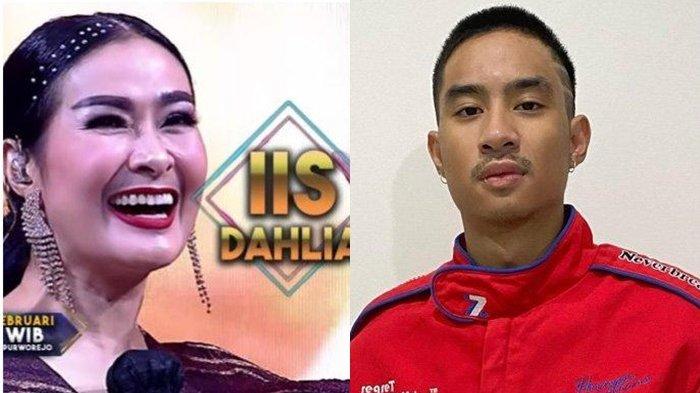 Kolase foto Iis Dahlia dan Devano Danendra.