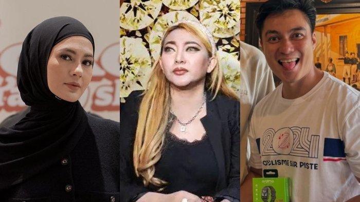 Kolase foto Paula Verhoeven, Baim Wong dan Vista Putri.