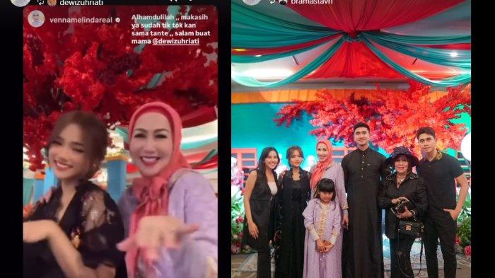 KOMPAK JOGET TIKTOK - Kolase kebersamaan Fuji bersama keluarga Verrel Bramasta dari capture instagram, Senin (17/3/2025).