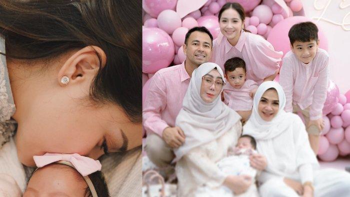 Kolase keluarga Raffi Ahmad dan Nagita Slavina bersama baby Lily.