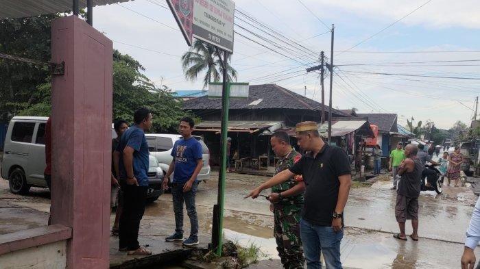 Lokasi drainase di Jalan Kertak Anyar, Samarinda, tempat YN bocah 3 tahun terseret arus saat bermain air, Senin (10/6/2024).