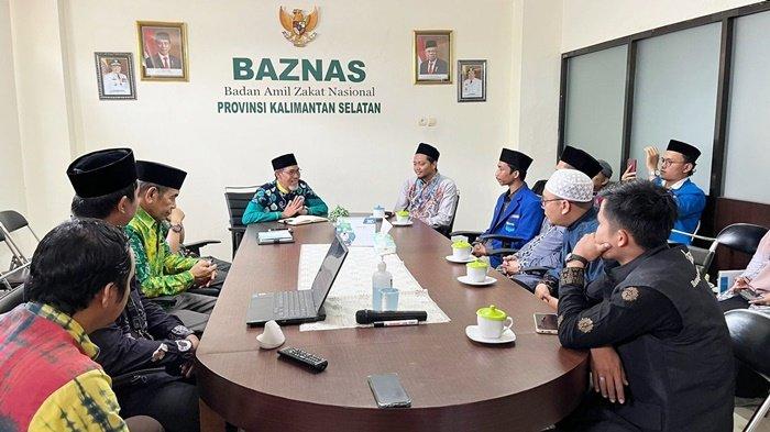Pertemuan di Sekretariat Baznas Kalimantan Selatan di Banjarmasin, Senin (23/10/2023).