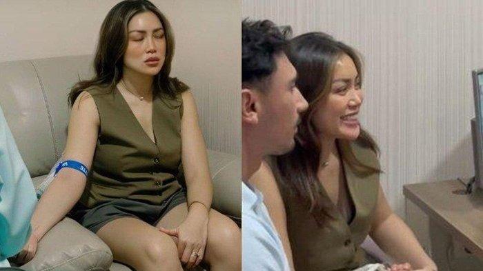 Momen Jessica Iskandar memeriksa kondisi janin calon anak ketiganya.